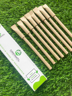 Kraft Paper Pens—Sustainable, Biodegradable Ballpoint Pens Made from Recycled Kraft Paper, Eco-Friendly Office Supplies for Home, School, or Work