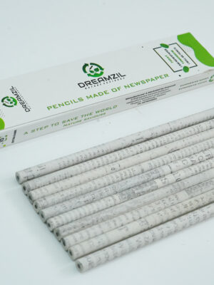 RECYCLE NEWSPAPER PENCIL-PACK OF 10 ECO -FRIENDLY PENCILS