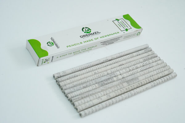 RECYCLE NEWSPAPER PENCIL-PACK OF 10 ECO -FRIENDLY PENCILS